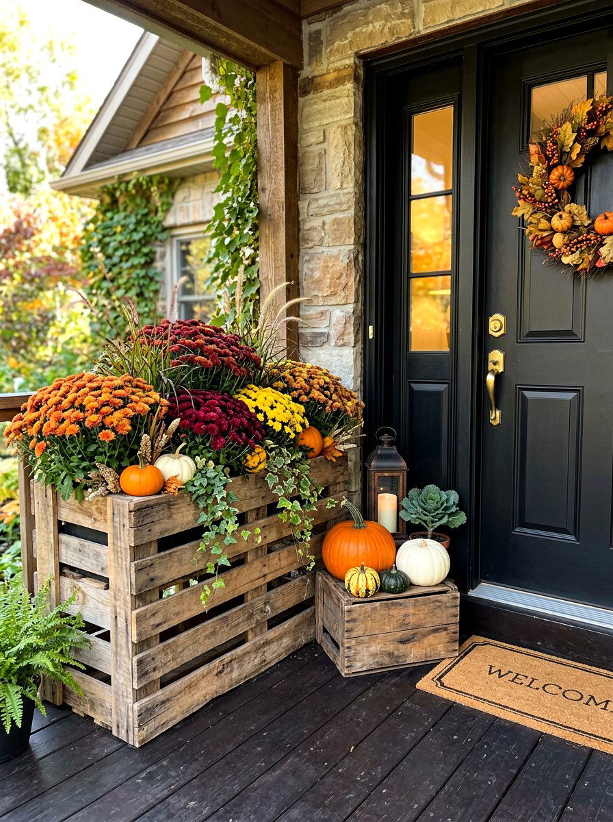 Front porch pallet planter - 30 pallet planter ideas
