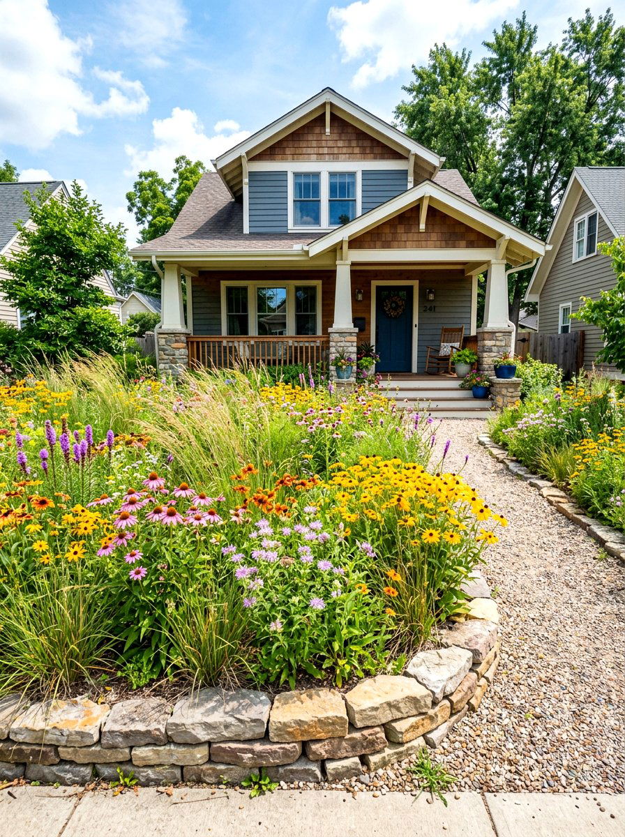 Front yard prairie - 30 prairie garden ideas