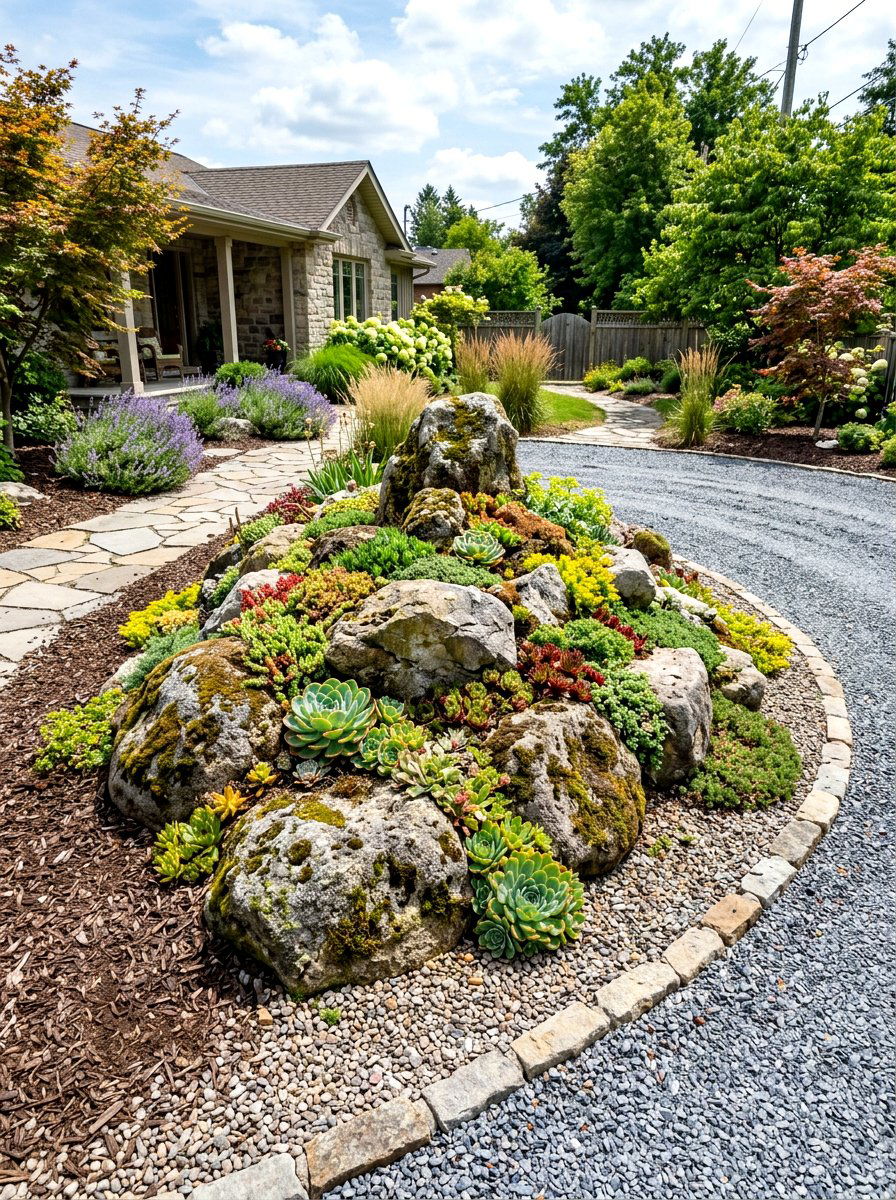 Front yard rockery - 30 low maintenance front yard ideas