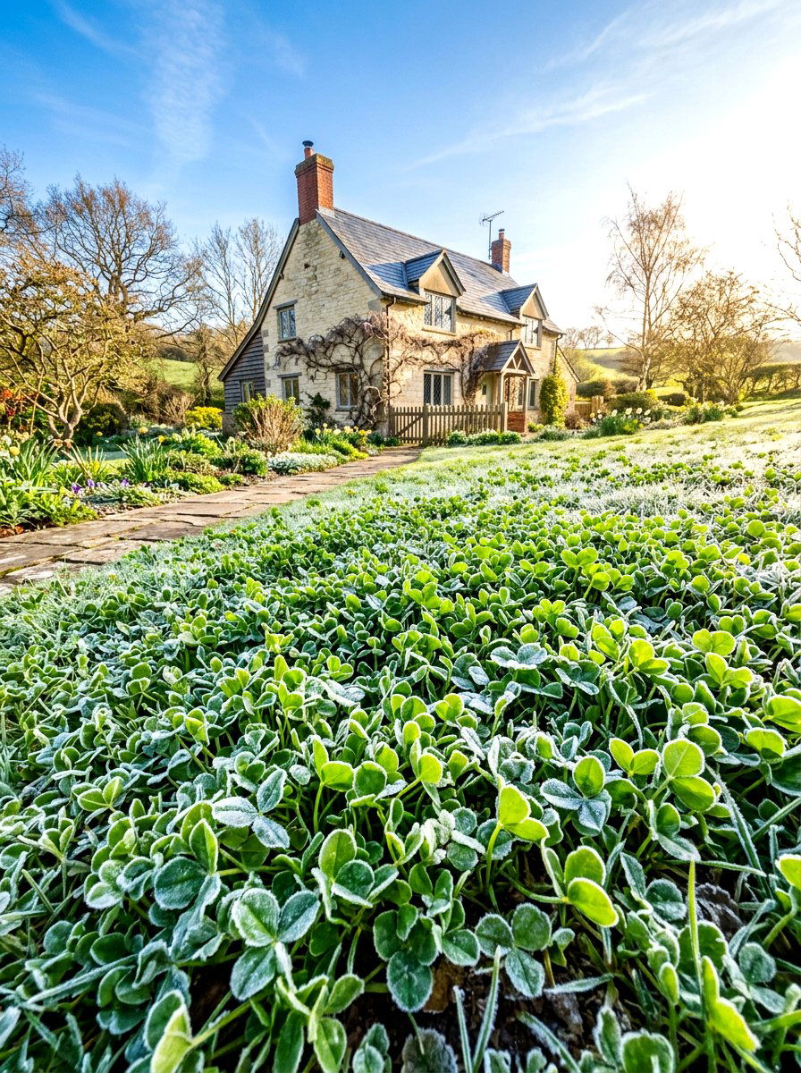 Frost Tolerant Clover Lawn - 30 clover front lawn ideas