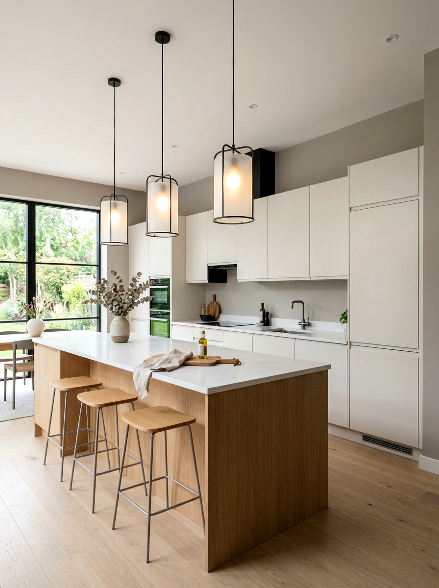 Frosted Glass Lantern - 30 kitchen lantern lighting ideas