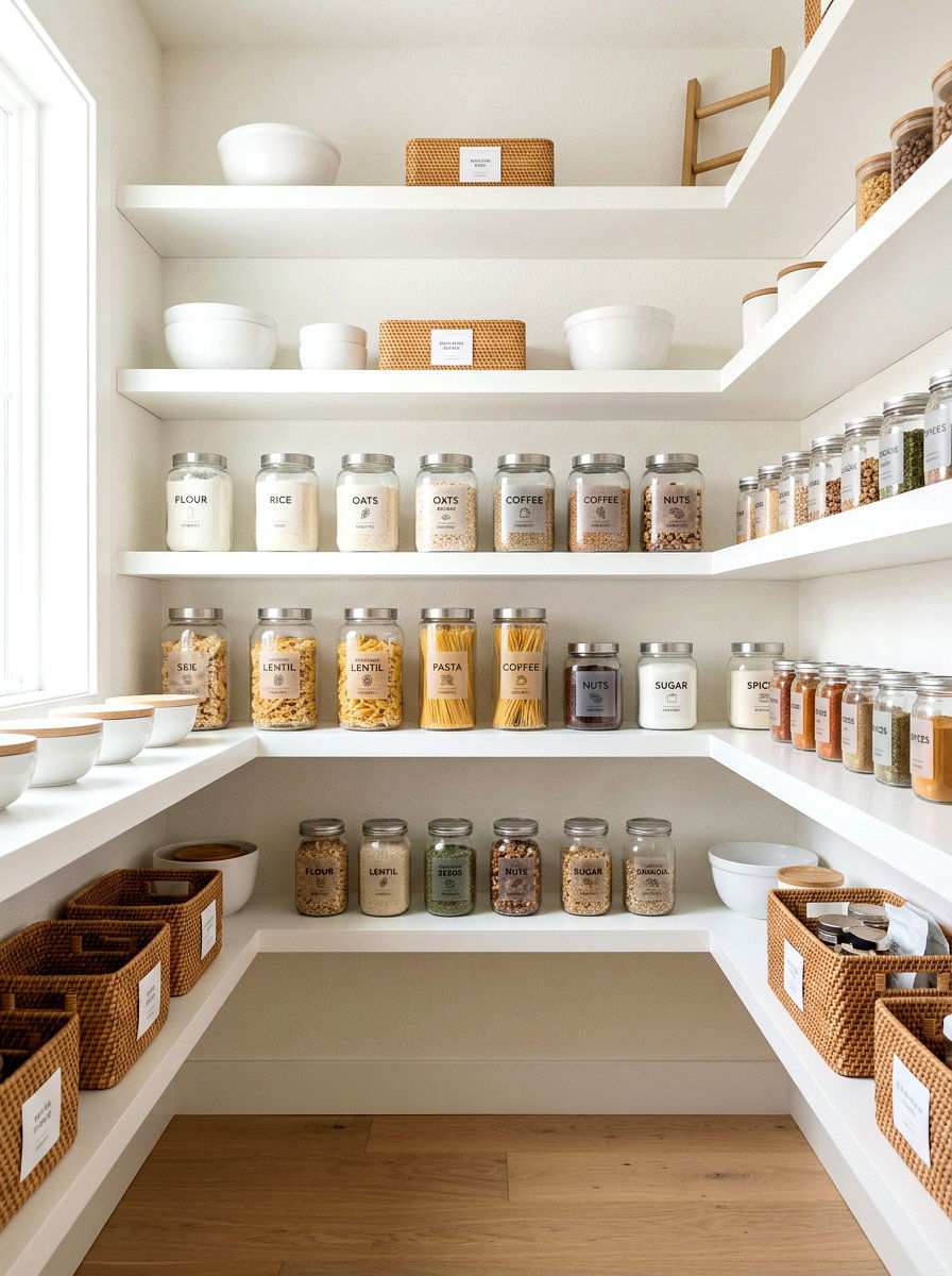 Frosted Glass Pantry Sticker - 30 pantry labels luxury ideas