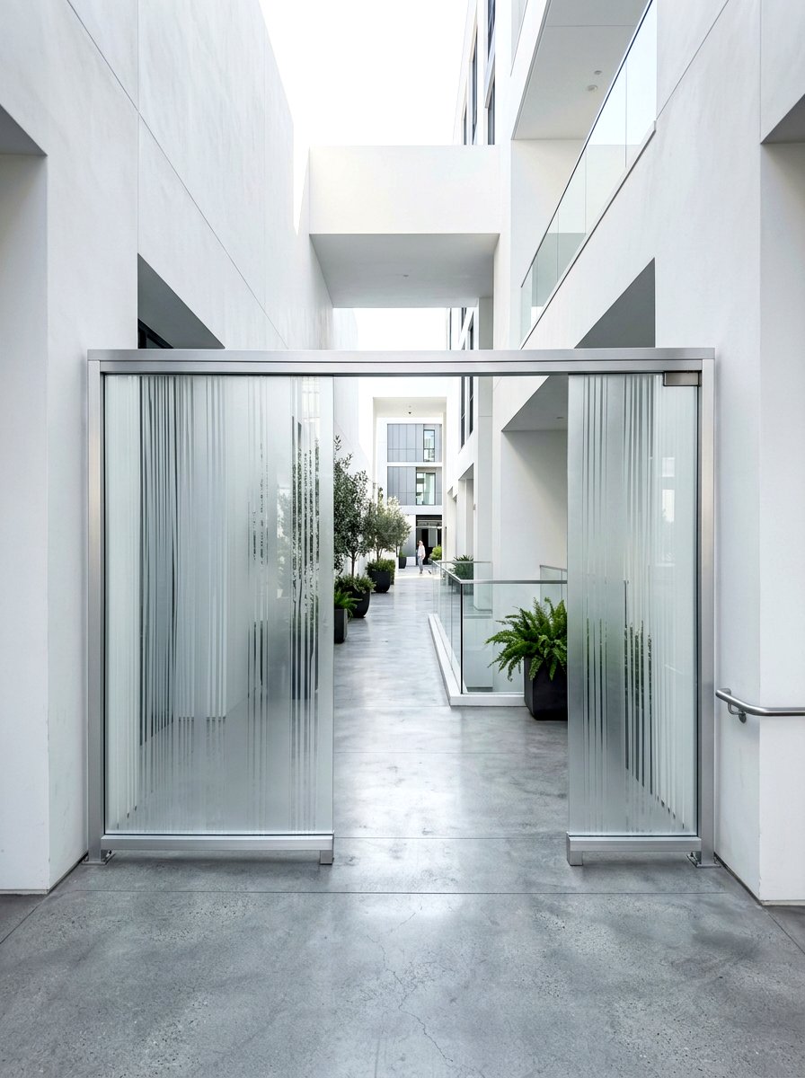 Frosted Glass Screen - 30 trash bin screen ideas