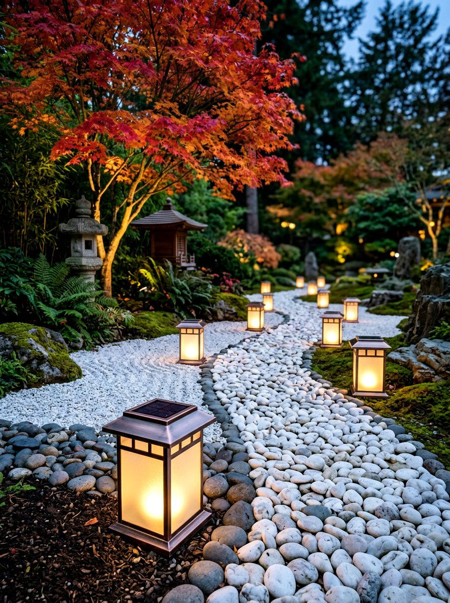 Frosted Glass Solar Lanterns - 30 solar path lantern ideas