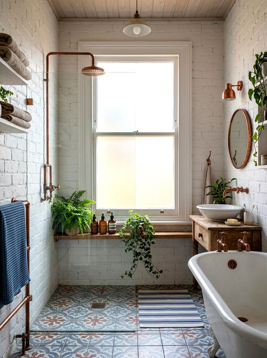 Frosted Glass Spray - 30 shower window privacy ideas