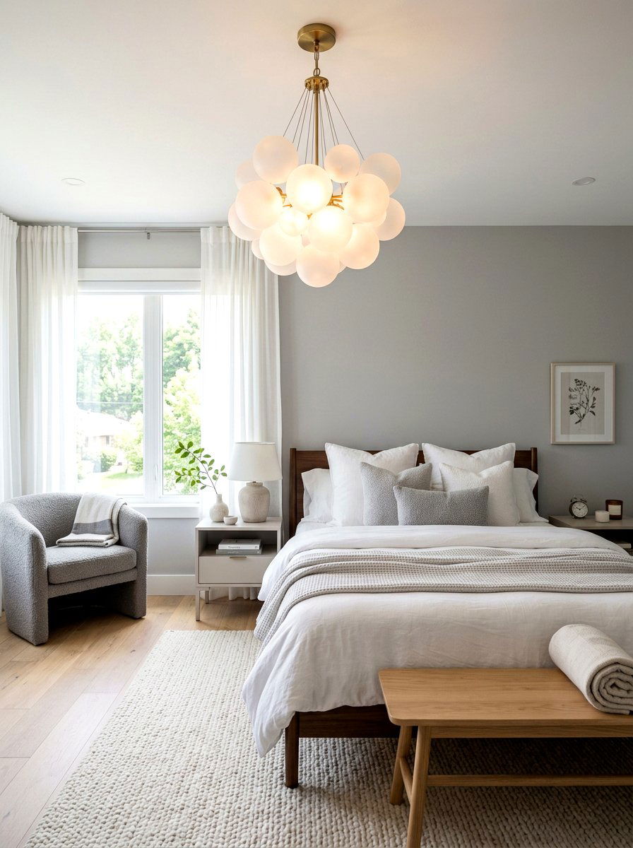 Frosted Orb Cluster - 30 pendant light cluster ideas