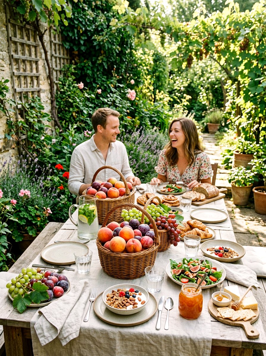 Fruit Basket Table - 30 summer table setting ideas