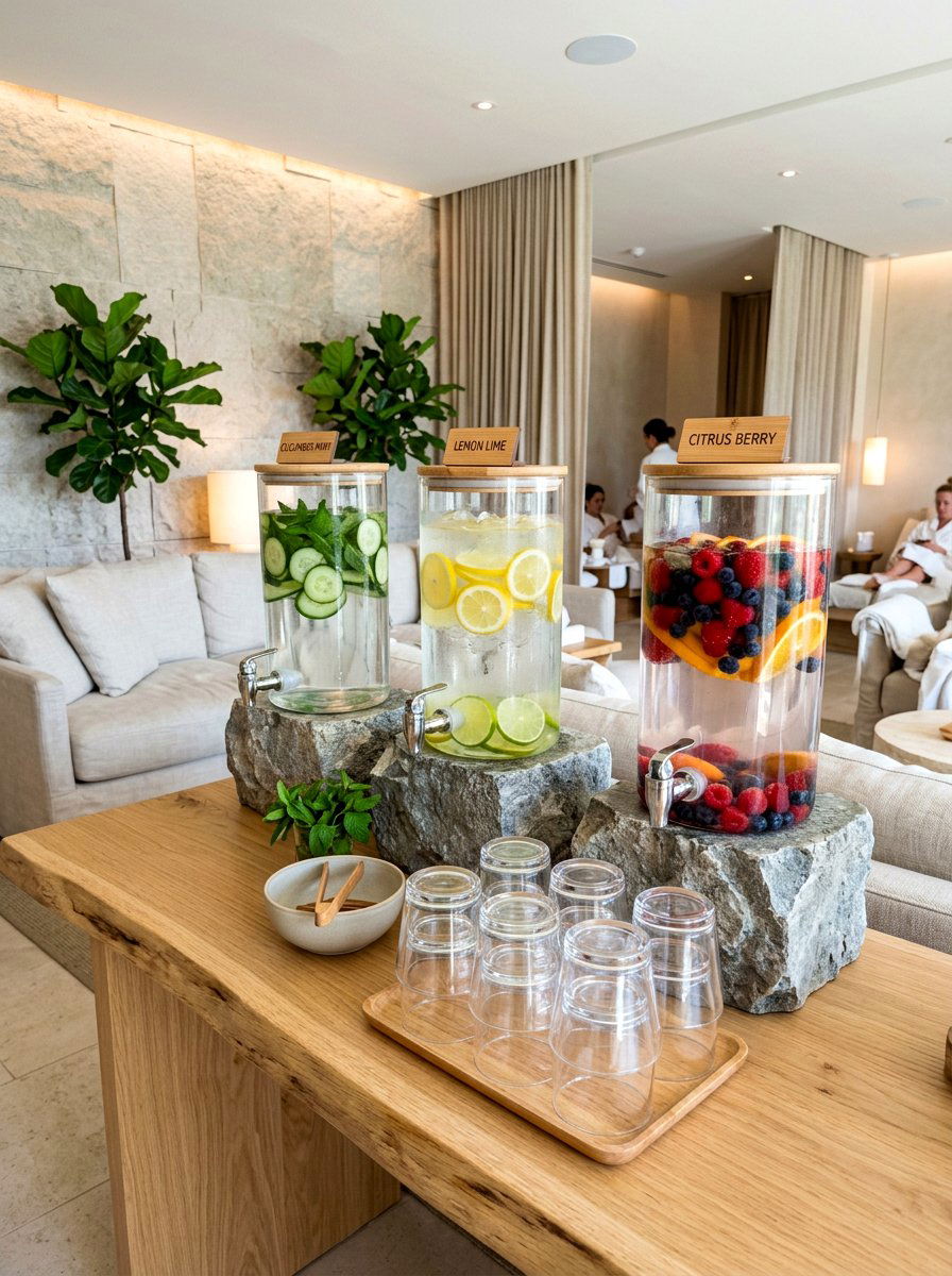 Fruit Infused Water Station - 30 beverage station party ideas