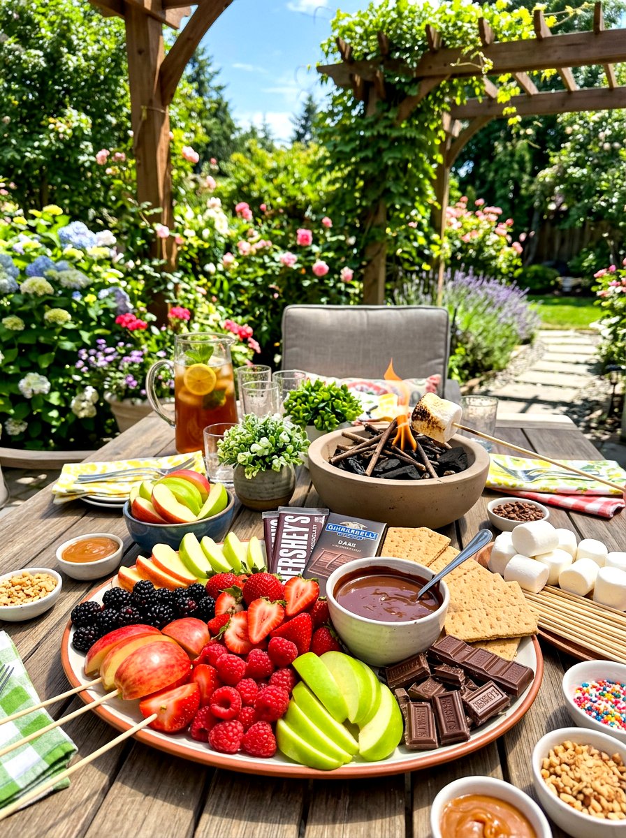 Fruit Smores Platter - 30 s'mores station ideas