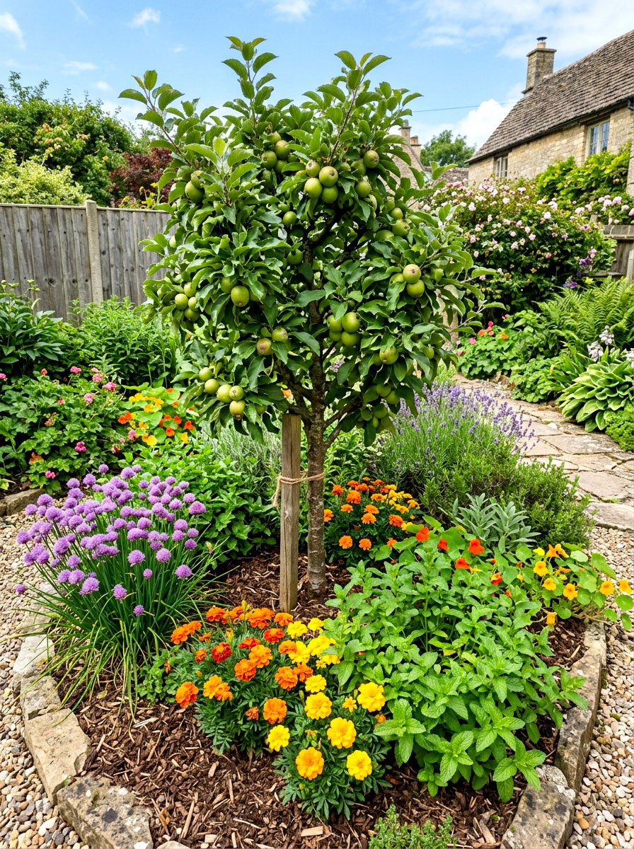 Fruit Tree Companion Planting - 30 dwarf fruit tree garden ideas