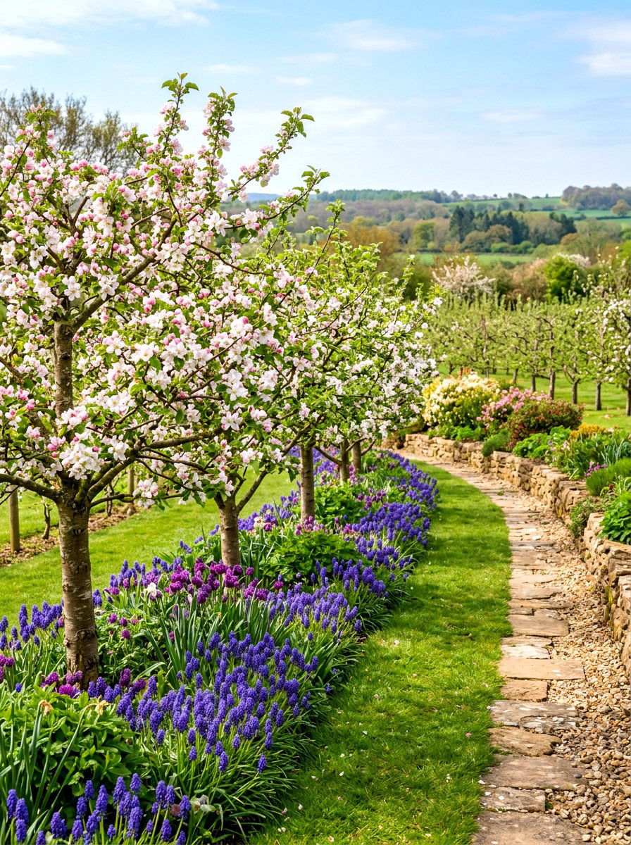 Fruit tree garden edge - 30 bee garden border ideas