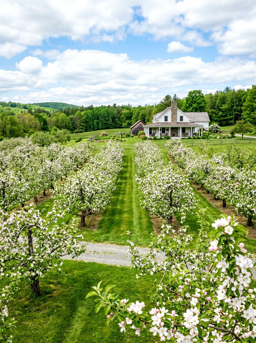 Fruit tree orchard - 30 pollinator backyard garden ideas