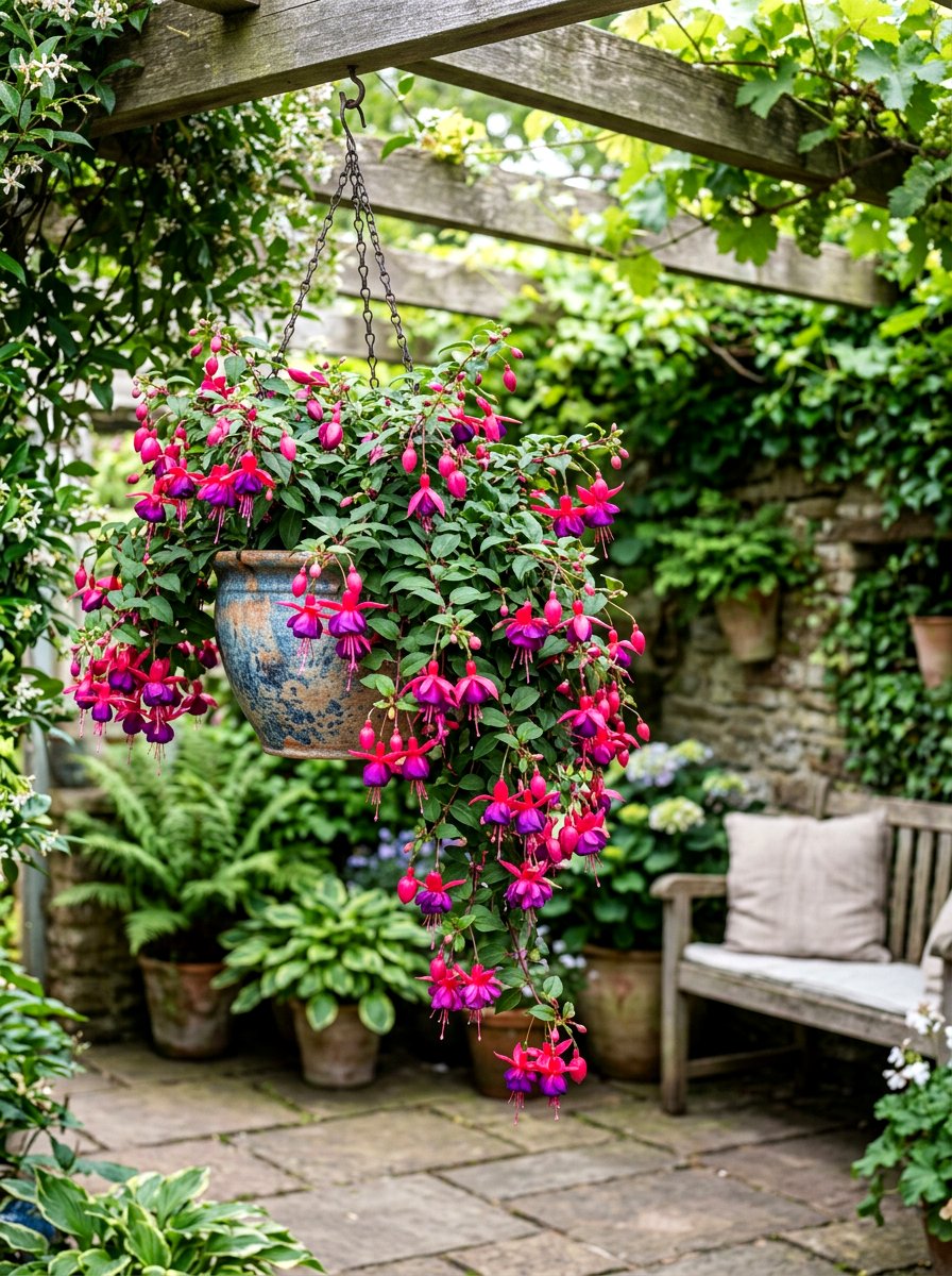 Fuchsia Plant - 30 hummingbird garden ideas
