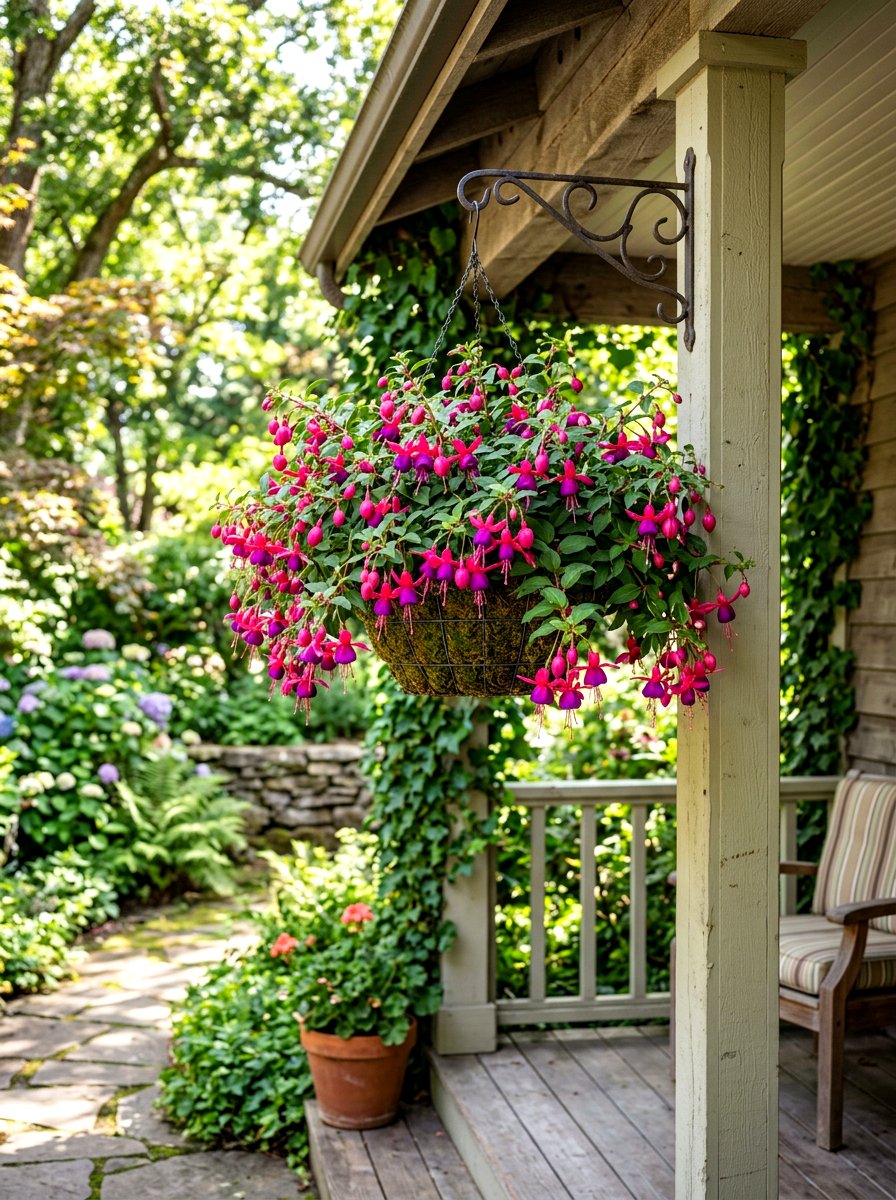 Fuchsia hanging basket - 30 hanging basket ideas