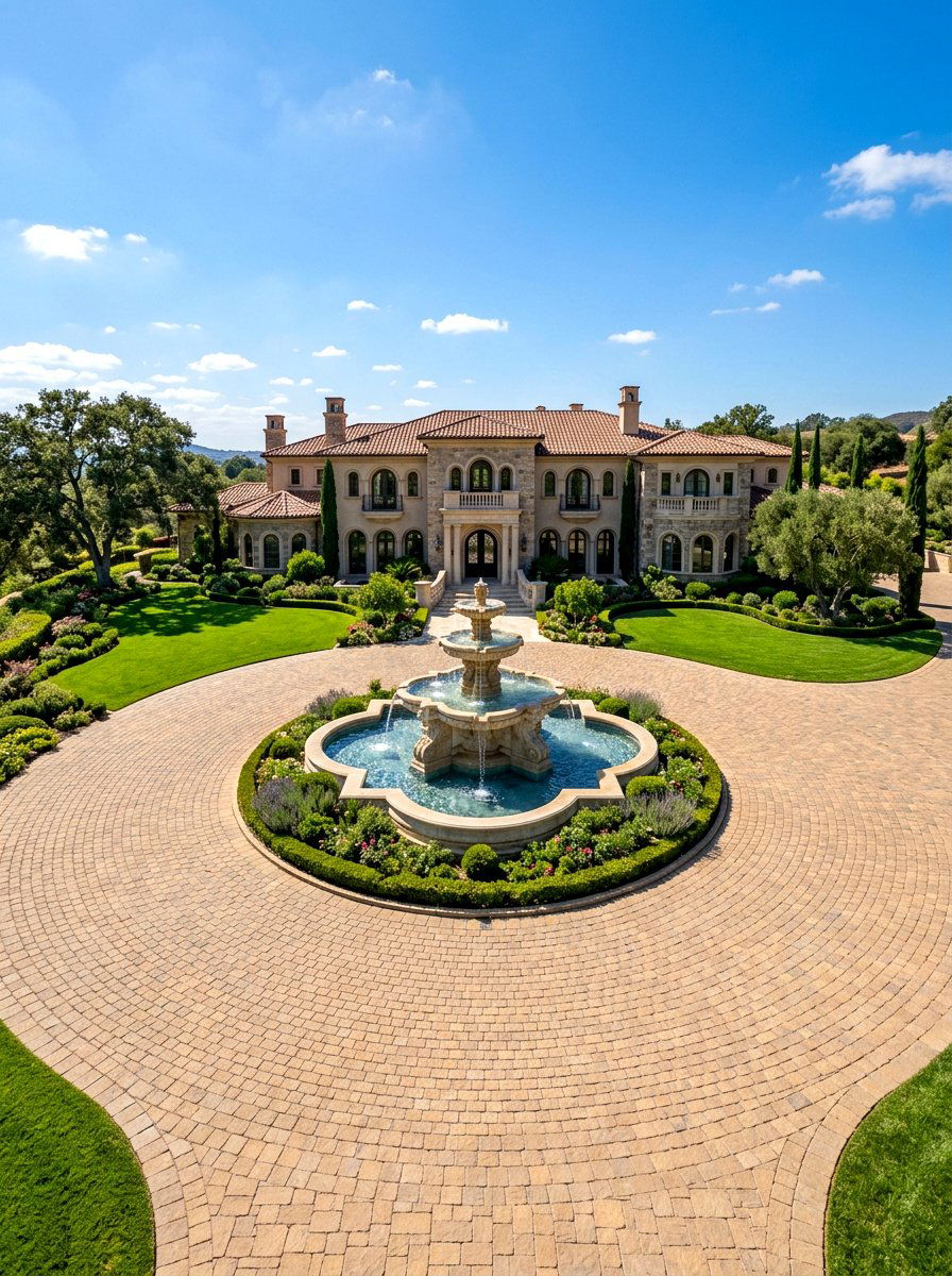 Full Circle Driveway - 30 circular driveway ideas