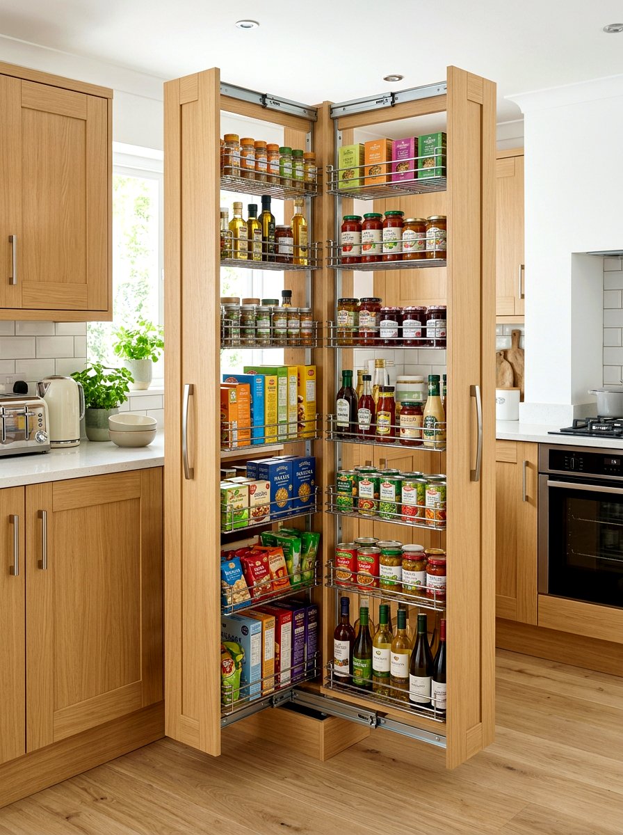 Full Extension Larder - 30 pull out pantry ideas