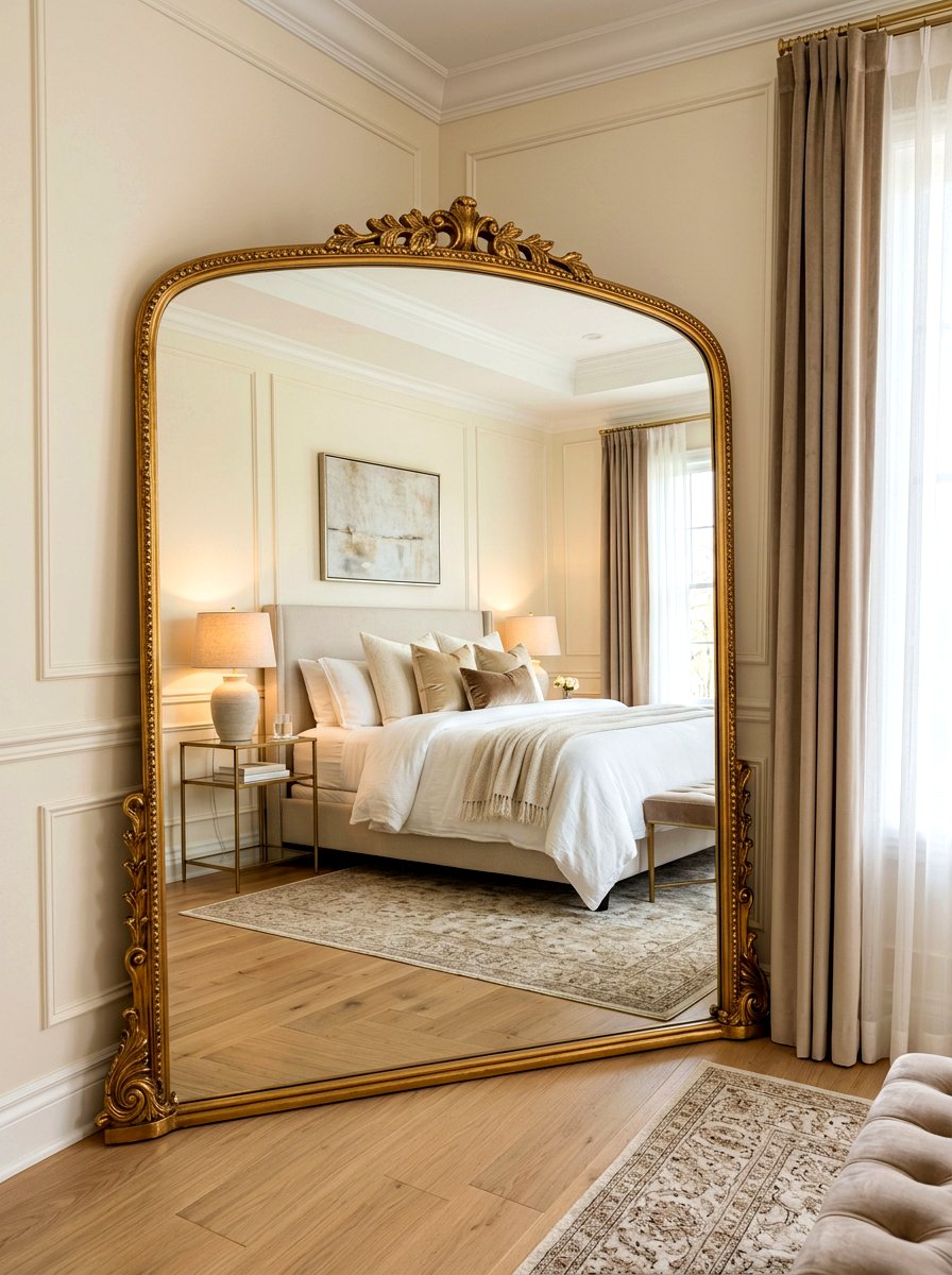 Full Length Corner Mirror - 30 awkward corner ideas