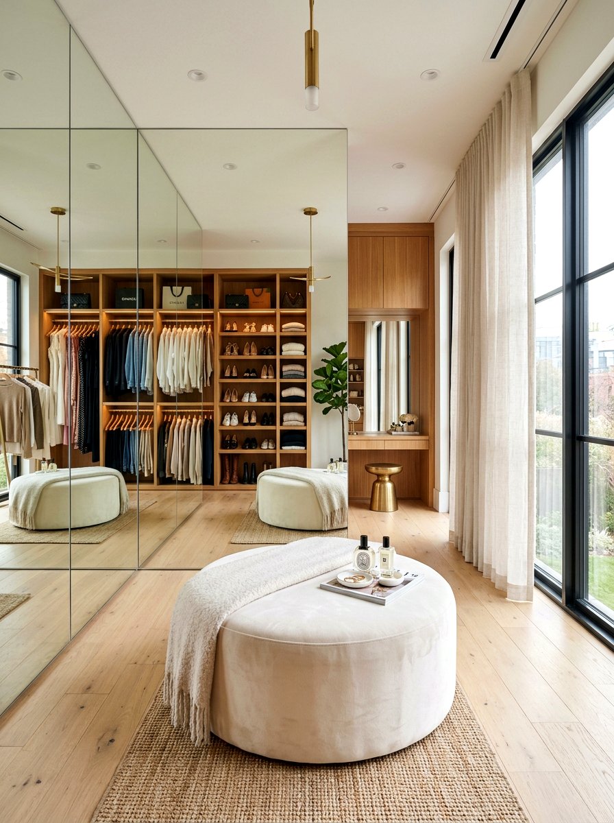 Full Length Floor To Ceiling Mirror - 30 dressing room mirror wall ideas