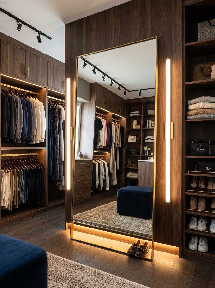 Full Length Mirror Floor Lighting - 30 vanity mirror lighting ideas