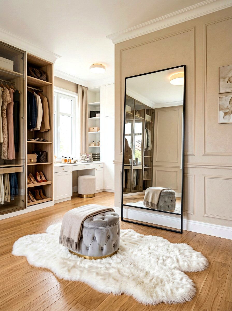 Full length floor mirror - 30 dressing room mirror ideas
