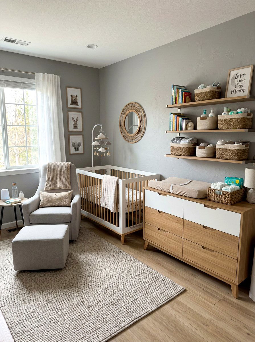 Functional Nursery - 30 minimalist nursery ideas