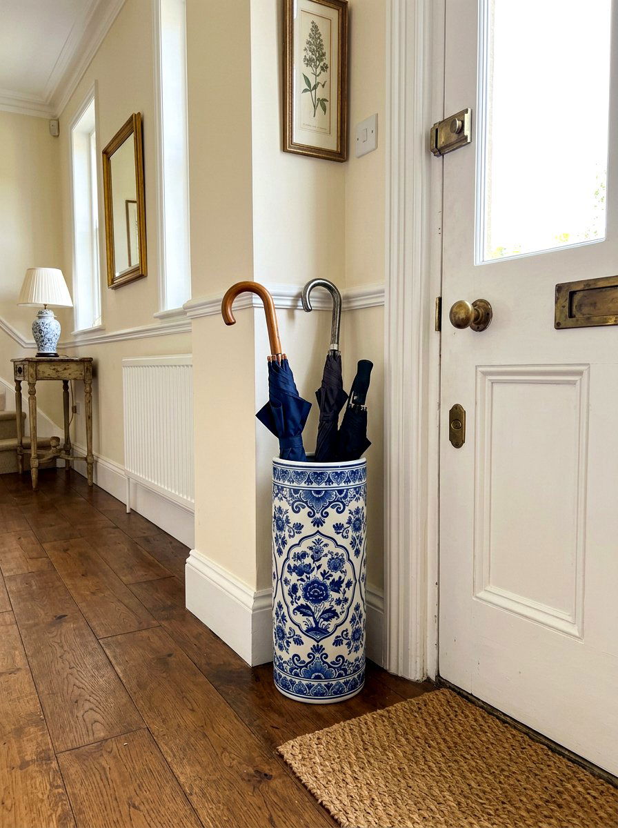 Functional Umbrella Stand - 30 spring hallway refresh ideas