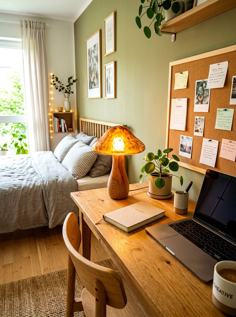 Fungi Table Lamp - 30 mushroom bedroom ideas
