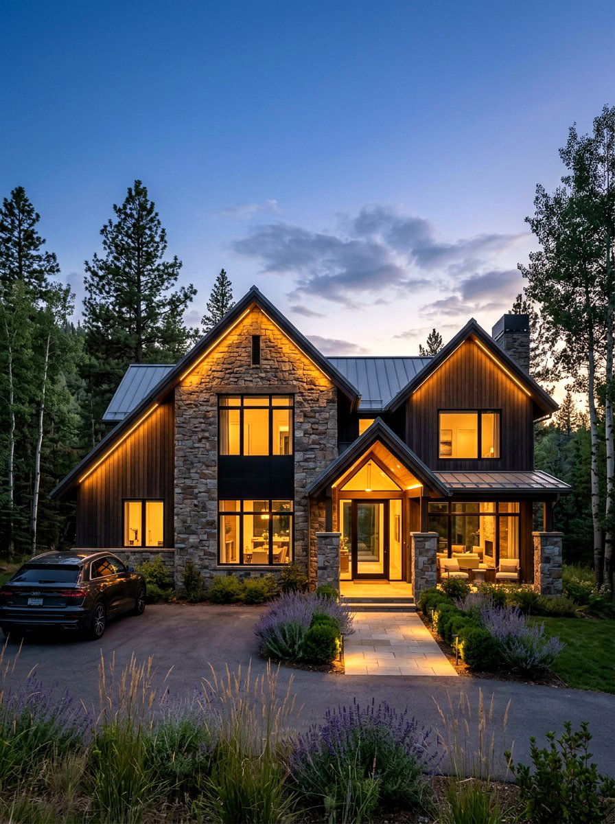 Gable Overhang Lighting - 30 gable accent ideas