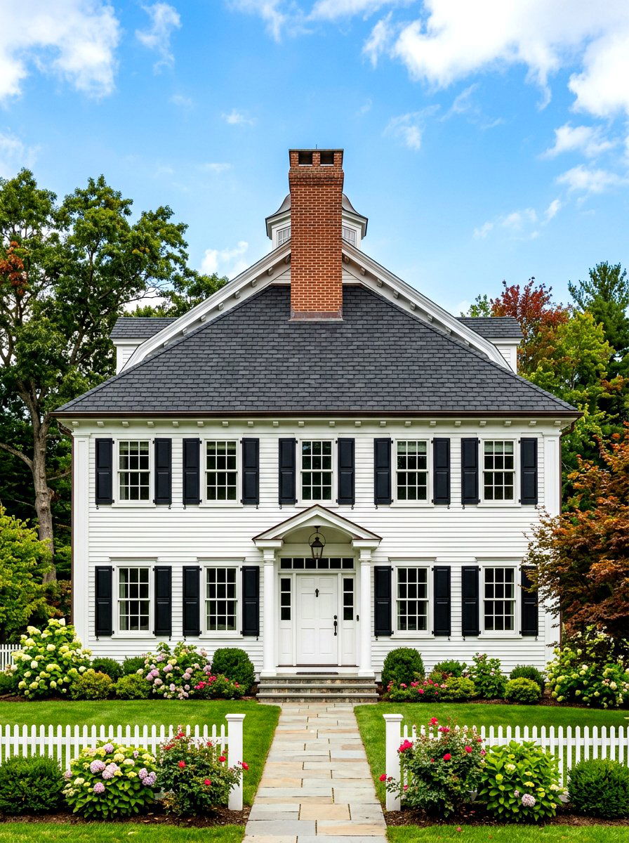Gable Roof Architecture - 30 colonial house exterior ideas