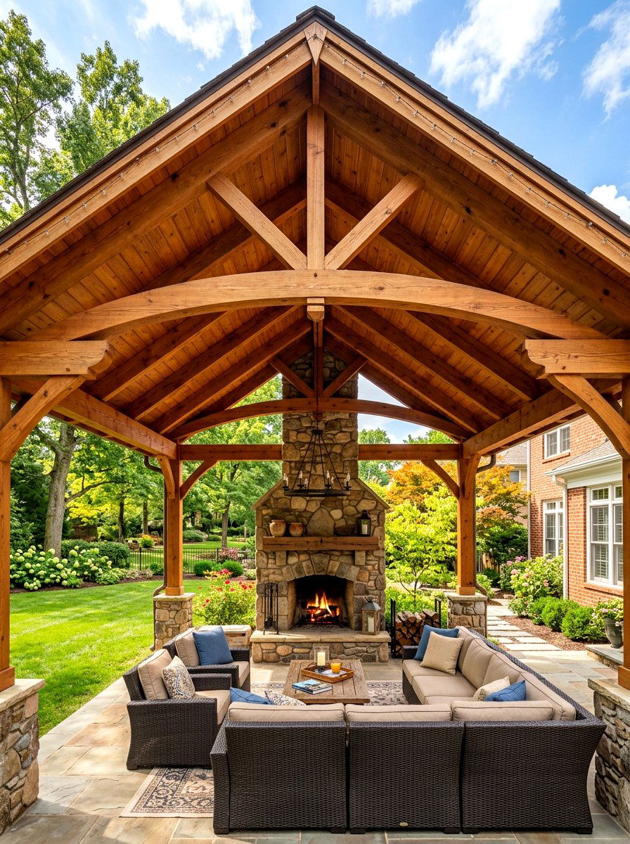Gable Roof Patio - 30 attached patio cover ideas