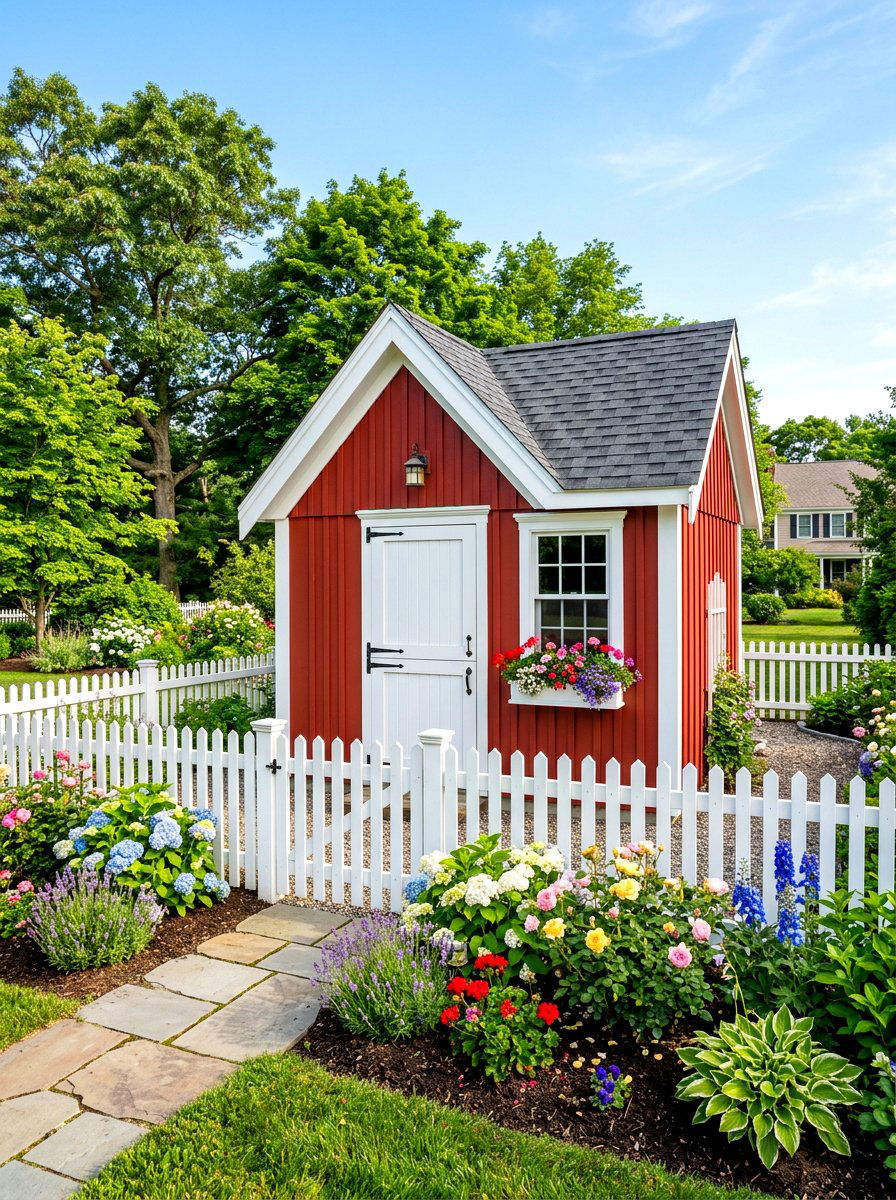 Gable Roof Shed - 30 outdoor storage shed ideas