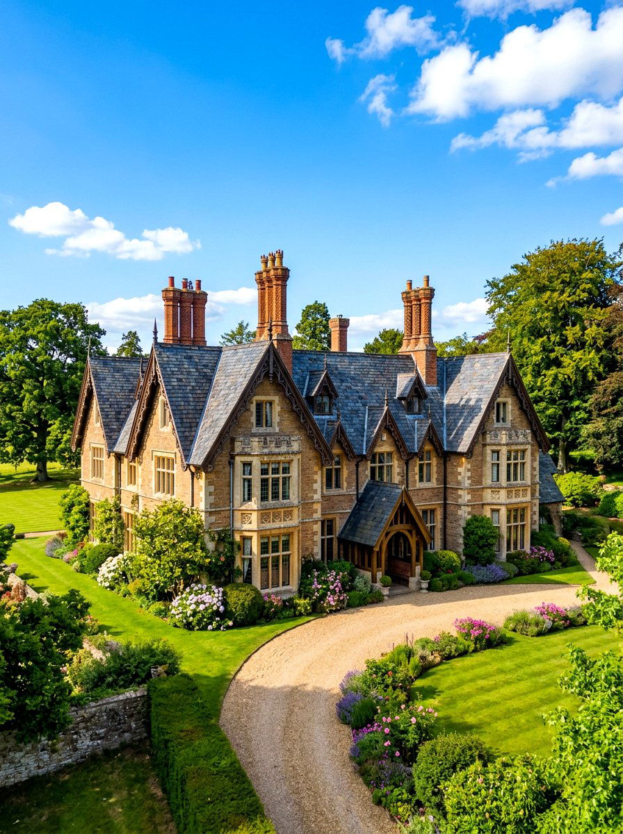 Gabled Roof Architecture - 30 English manor exterior ideas