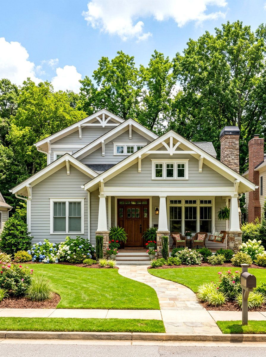 Gabled Roof Bungalow - 30 bungalow exterior ideas