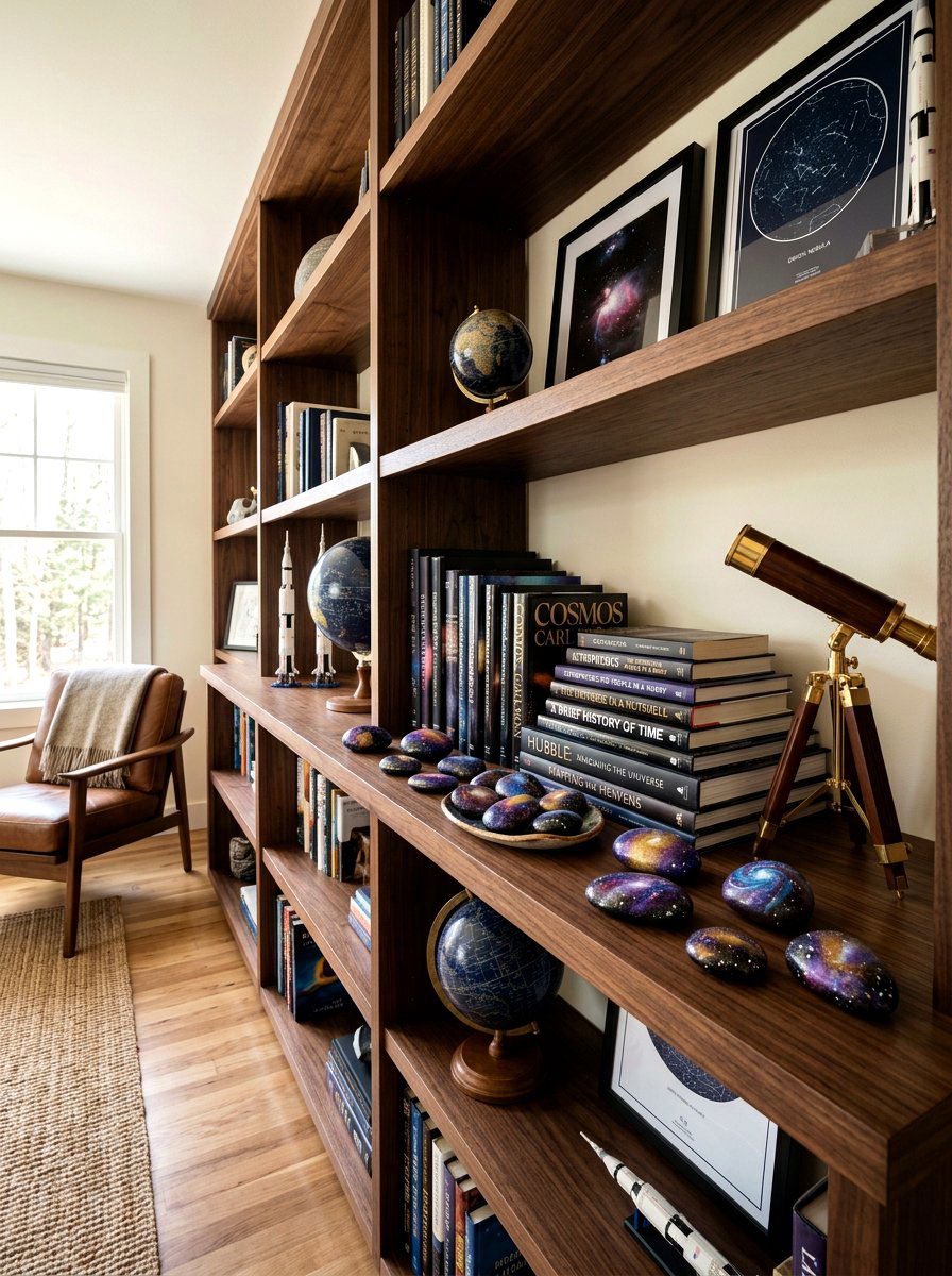 Galaxy Painted Stones - 30 painted rock ideas