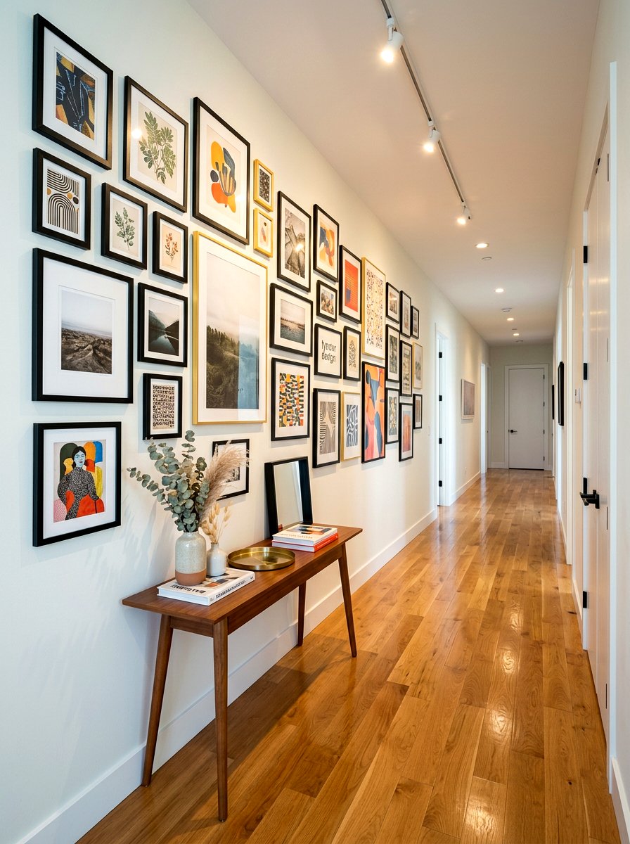 Gallery Wall - 30 hallway wall decor ideas