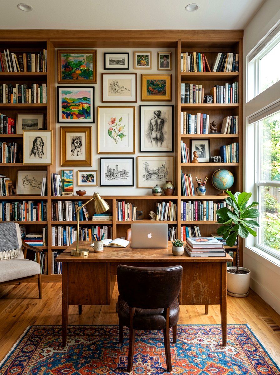 Gallery Wall Art Office - 30 classic office library ideas