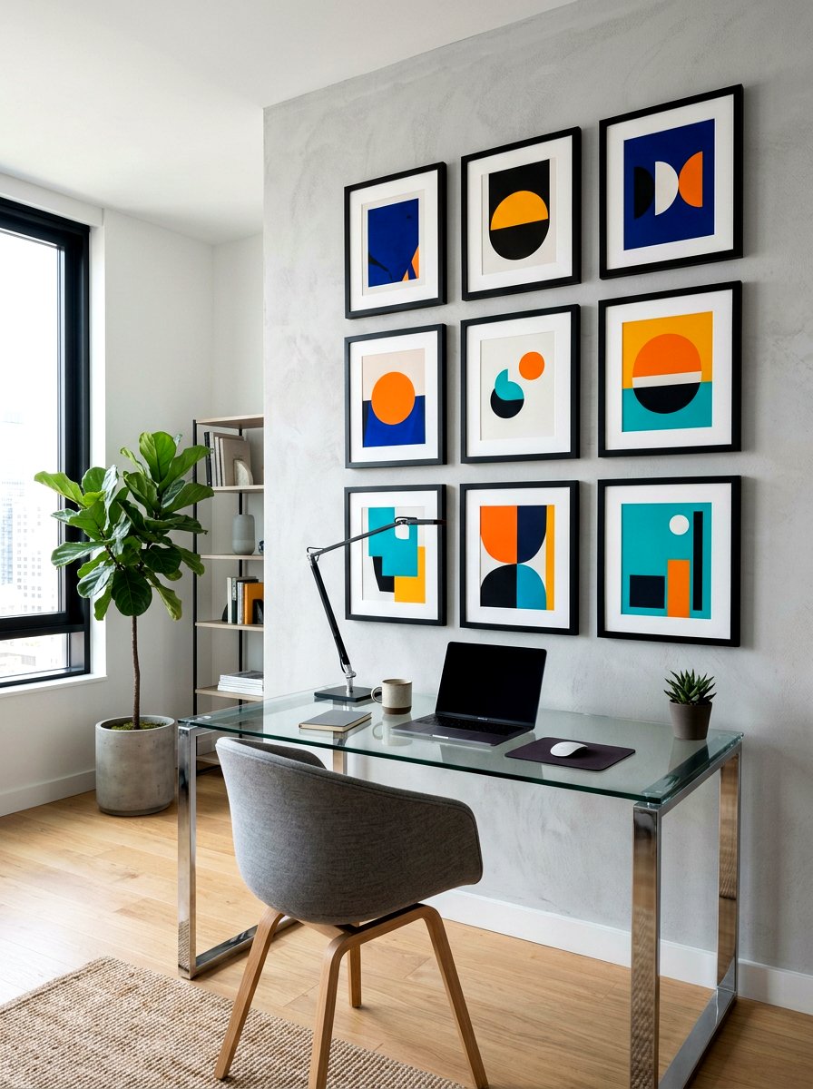 Gallery Wall Decor - 30 video call background office ideas