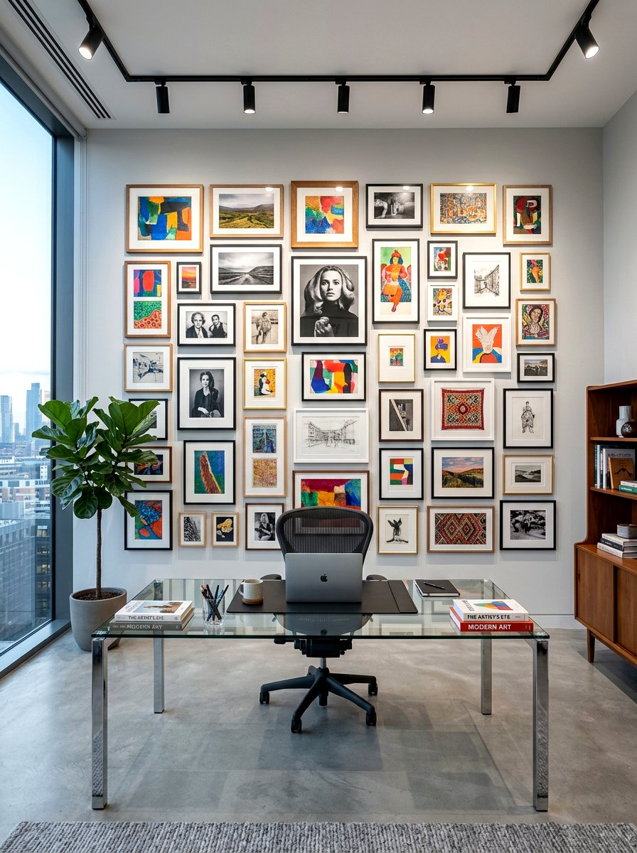 Gallery Wall Executive Office - 30 executive home office ideas