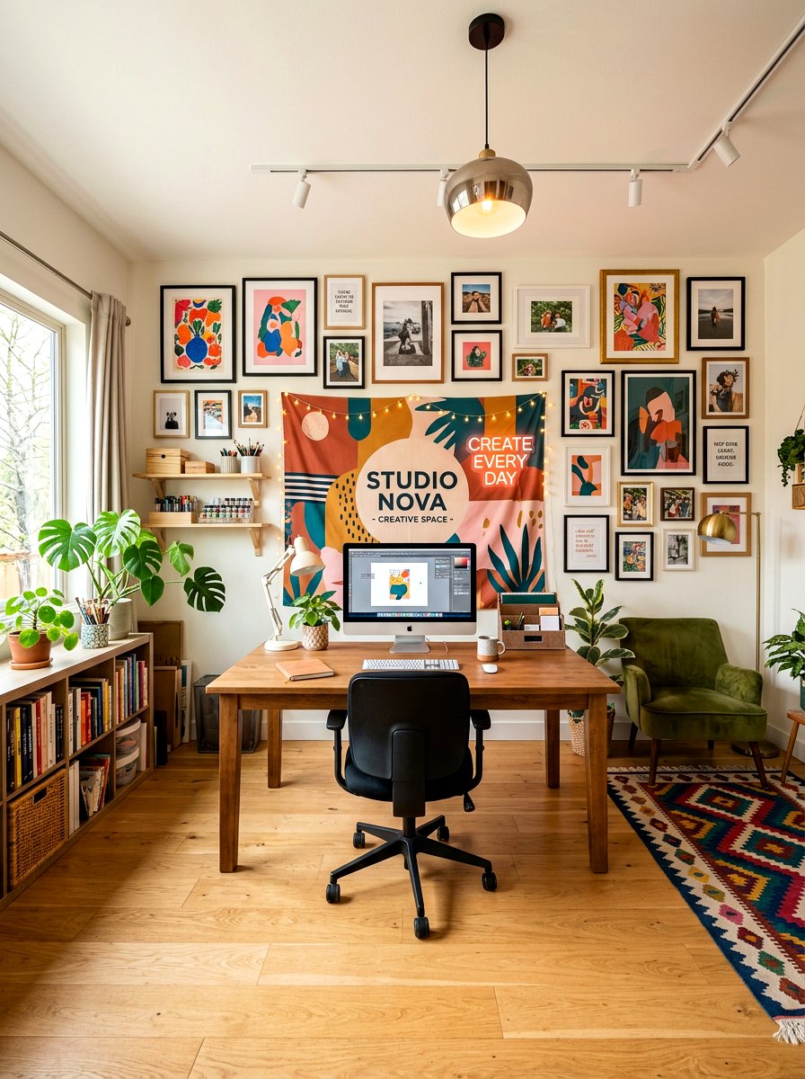 Gallery Wall Frame - 30 home studio backdrop ideas