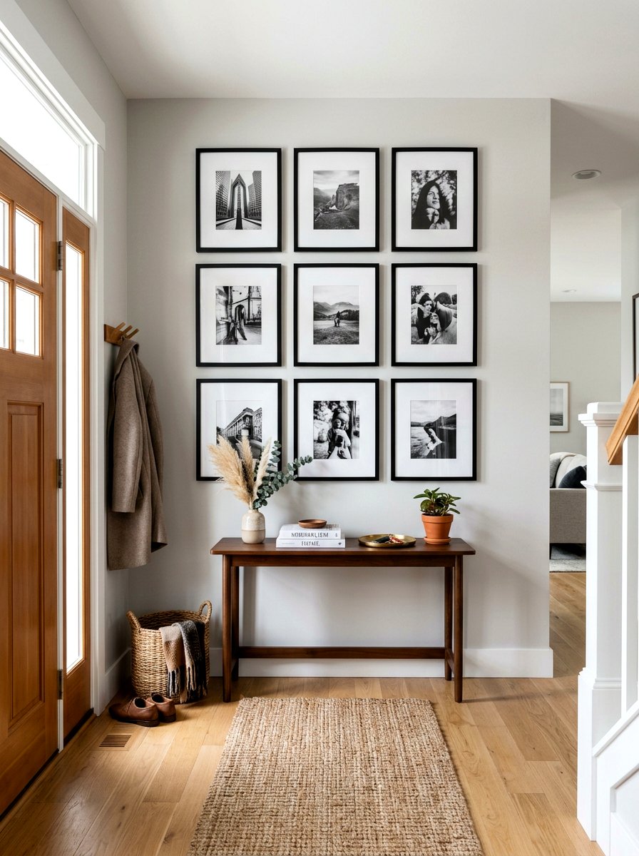 Gallery Wall Frames - 30 modern entryway ideas