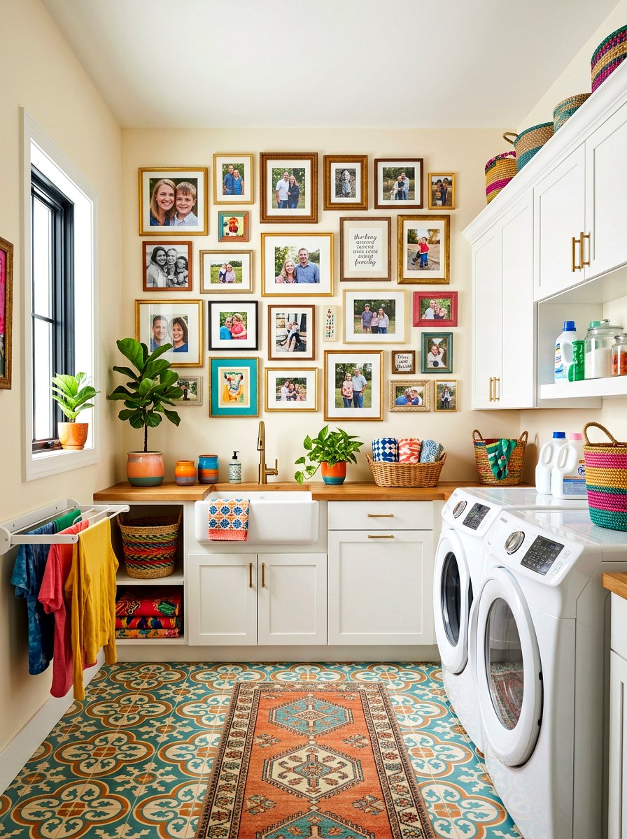 Gallery Wall Frames - 30 laundry room wall decor ideas