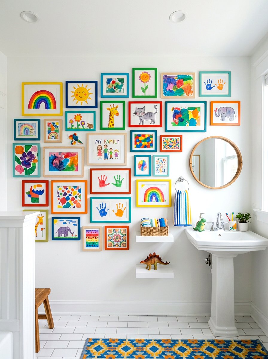Gallery Wall Kids Bathroom - 30 small kids bathroom ideas