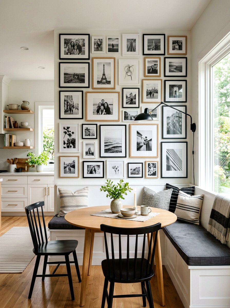 Gallery Wall Kitchen Seating - 30 breakfast banquette kitchen ideas