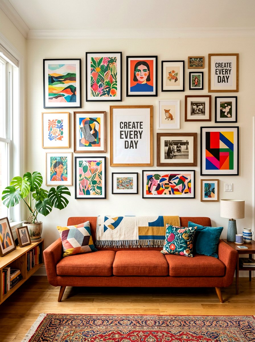 Gallery Wall Layout Ideas - 30 accent wall ideas
