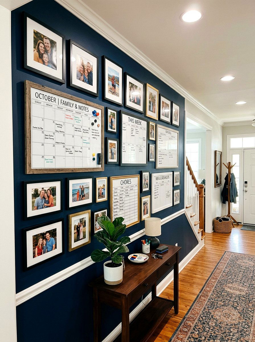 Gallery Wall Organizer - 30 family message center ideas