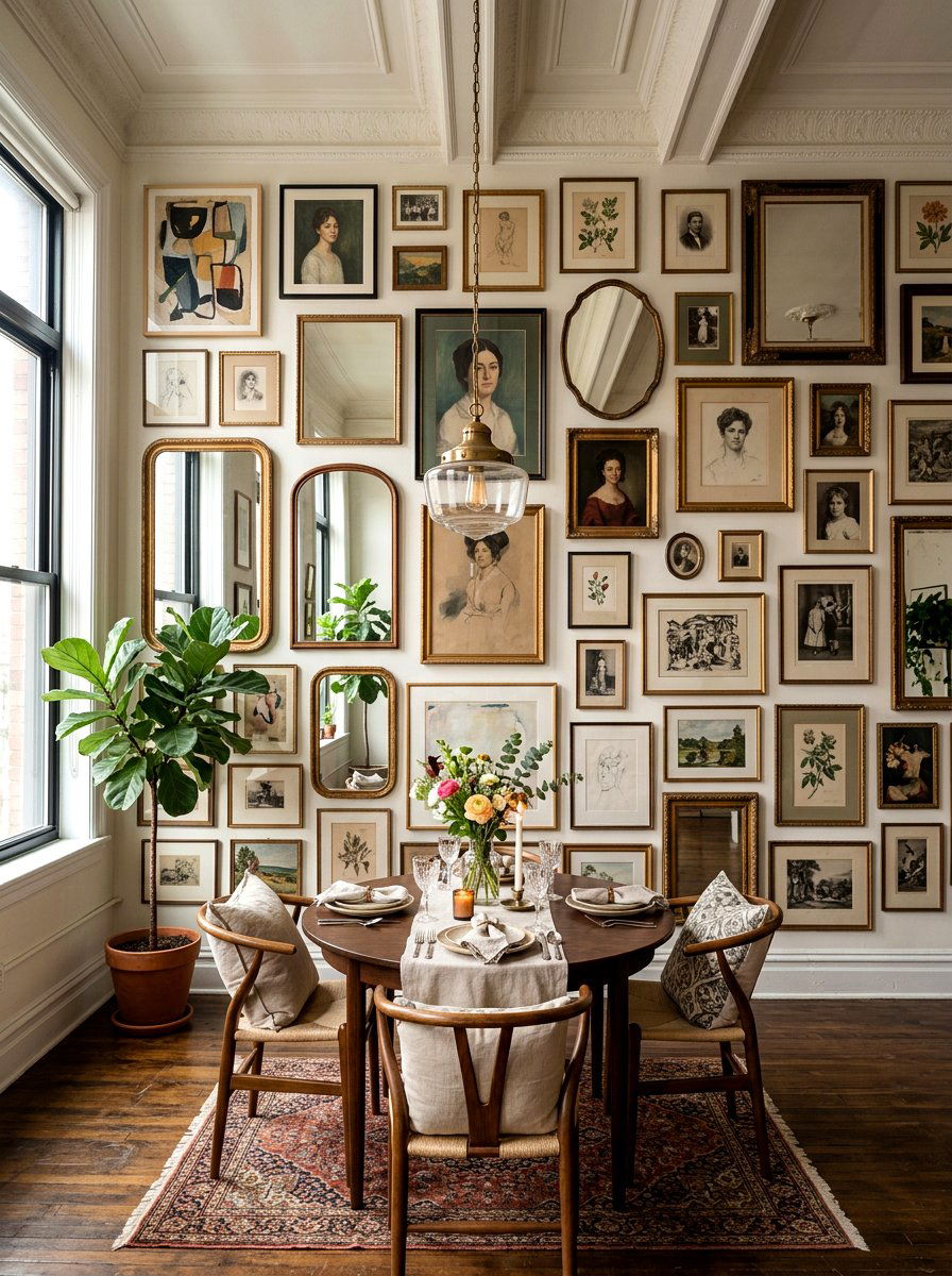 Gallery Wall Studio Decor - 30 editorial studio apartment ideas