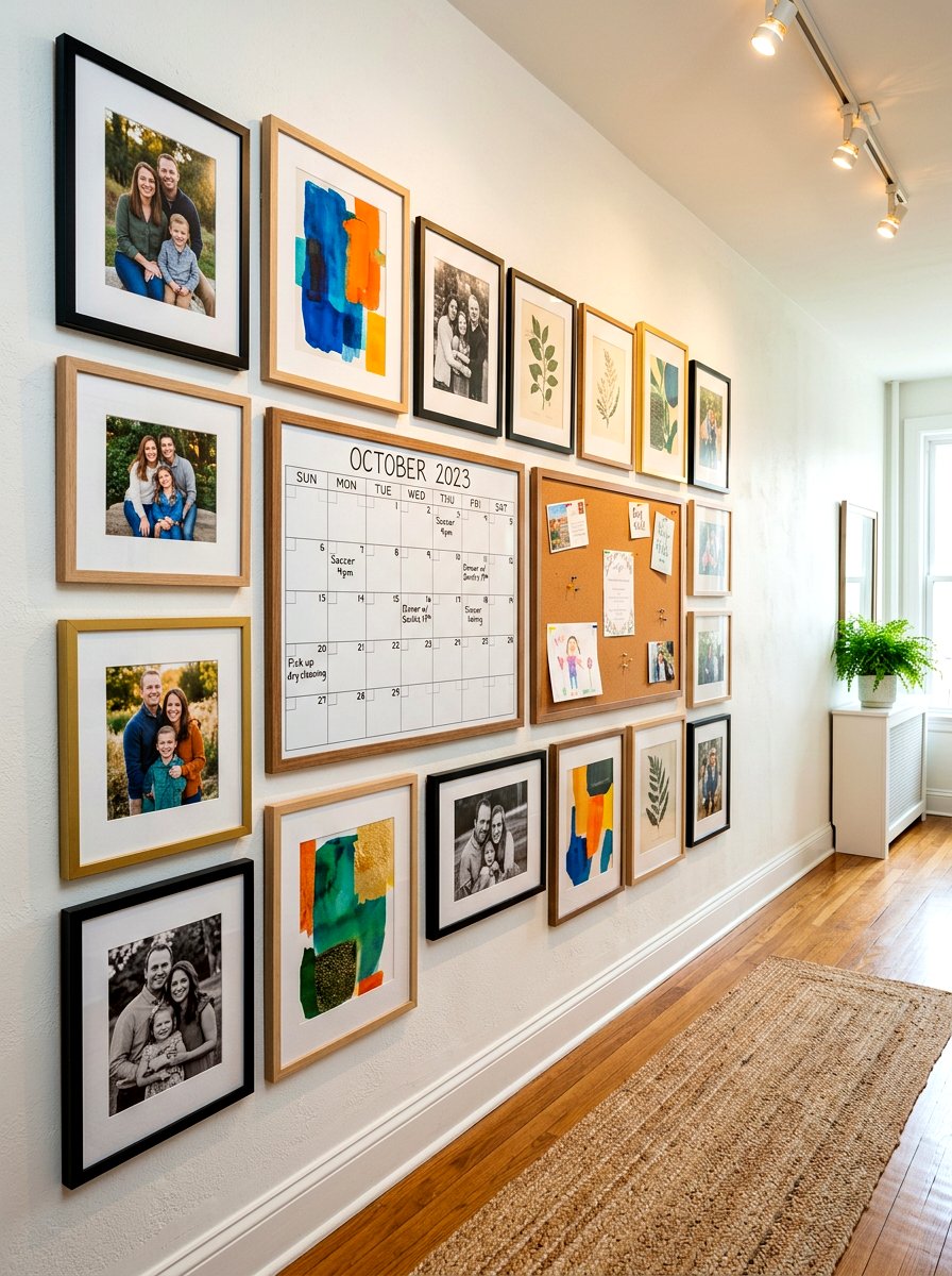 Gallery Wall Style Organizer - 30 family command center ideas