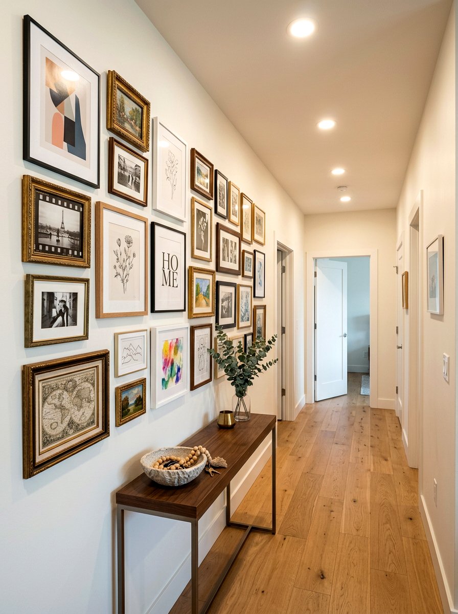 Gallery wall - 30 renter friendly decor ideas