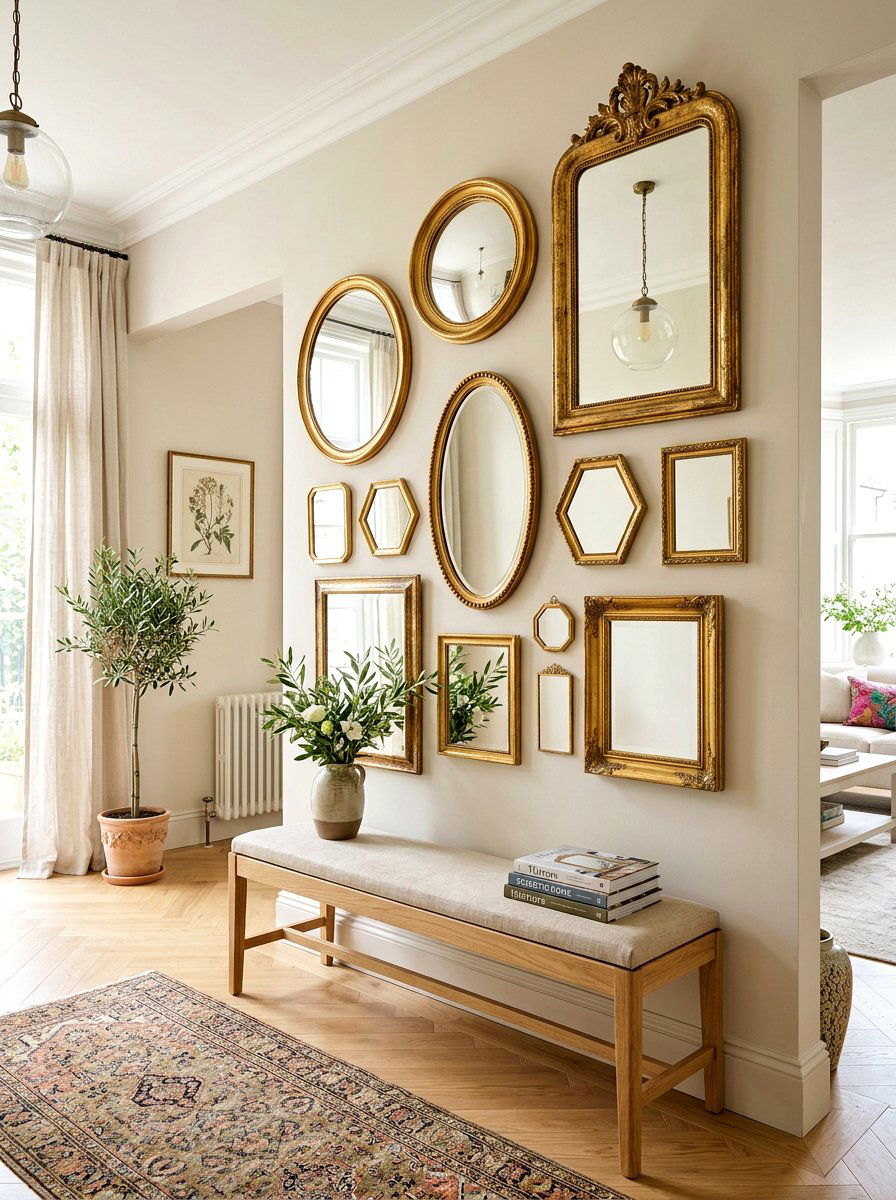 Gallery wall mirrors - 30 entry mirror ideas