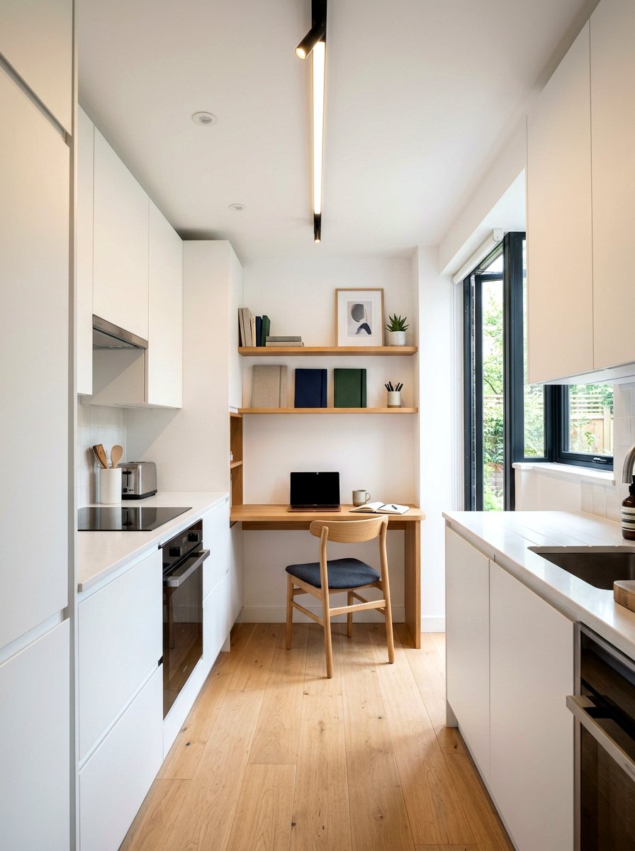 Galley Kitchen Desk Nook - 30 homework station kitchen ideas